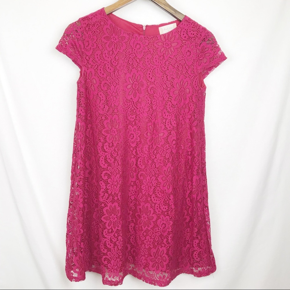 Altar’d State Simple Lace It Up Red Dress Size XS